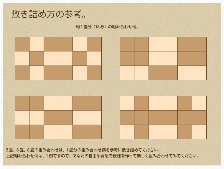ジョイントマットの「やさしいジョイントマット」約6畳本体(108枚)レギュラーサイズ ミント×ベージュのポイント12